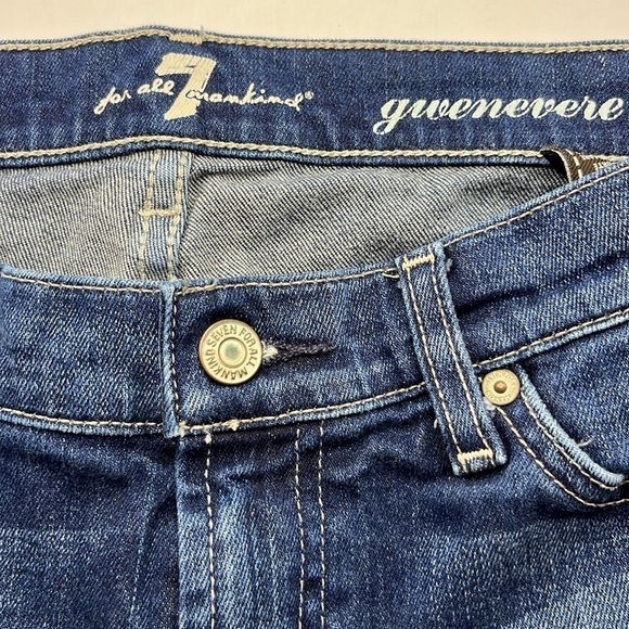 7 For All Mankind Gwenevere Ankle Mid Rise Size 26 - Picture 10 of 16